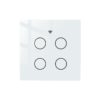 کلید چهار پل هوشمند لمسی سفید با قابلیت کنترل از طریق WiFi و ریموت - Image 2