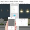 کلید تک پل هوشمند لمسی سفید با قابلیت کنترل از طریق WiFi و موبایل و ریموت - Image 6
