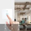 کلید تک پل هوشمند لمسی سفید با قابلیت کنترل از طریق WiFi و موبایل و ریموت - Image 7
