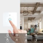 کلید تک پل هوشمند لمسی سفید با قابلیت کنترل از طریق WiFi و موبایل و ریموت - Image 7