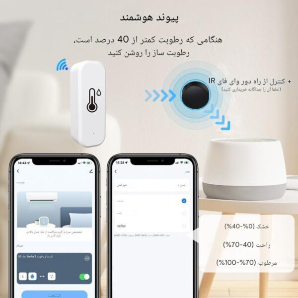 دماسنج و رطوبت سنج هوشمند وای فای دار - Image 8