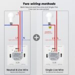 کلید سه پل هوشمند لمسی سفید با قابلیت کنترل از طریق WiFi و ریموت - Image 4