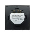 کلید سه پل هوشمند لمسی مشکی - Image 4