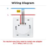 کلید دو پل هوشمند لمسی مشکی - Image 7