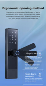 دستگیره دیجیتال اثرانگشتی کارتی ورمزی FP01 - Image 14