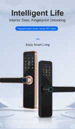 دستگیره دیجیتال اثرانگشتی کارتی رمزی وموبایلی FP04 - Image 6