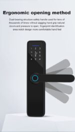 دستگیره دیجیتال اثرانگشتی کارتی رمزی وموبایلی FP04 - Image 13