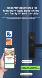 دستگیره دیجیتال اثرانگشتی کارتی رمزی وموبایلی FP04 - Image 19