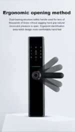 دستگیره دیجیتال اثرانگشتی /کارتی ورمزی FP05 - Image 10