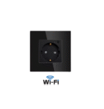 پریز هوشمند تویا شیشه ای مشکی ( توکار )