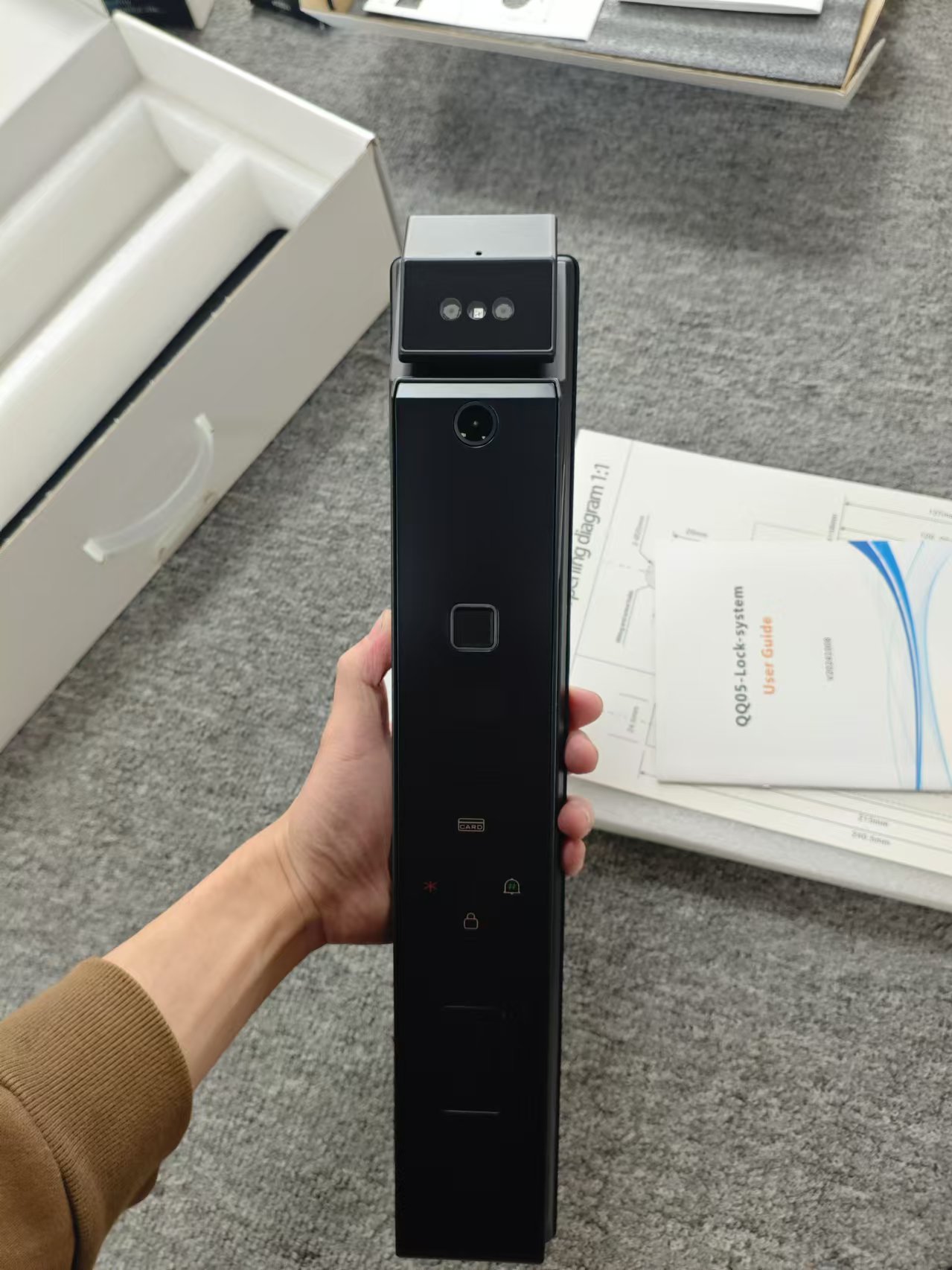 دستگیره دیجیتال هوشمند (تشخیص چهره-اثرانگشت-کارت-رمزوموبایل)TY01 - Image 5