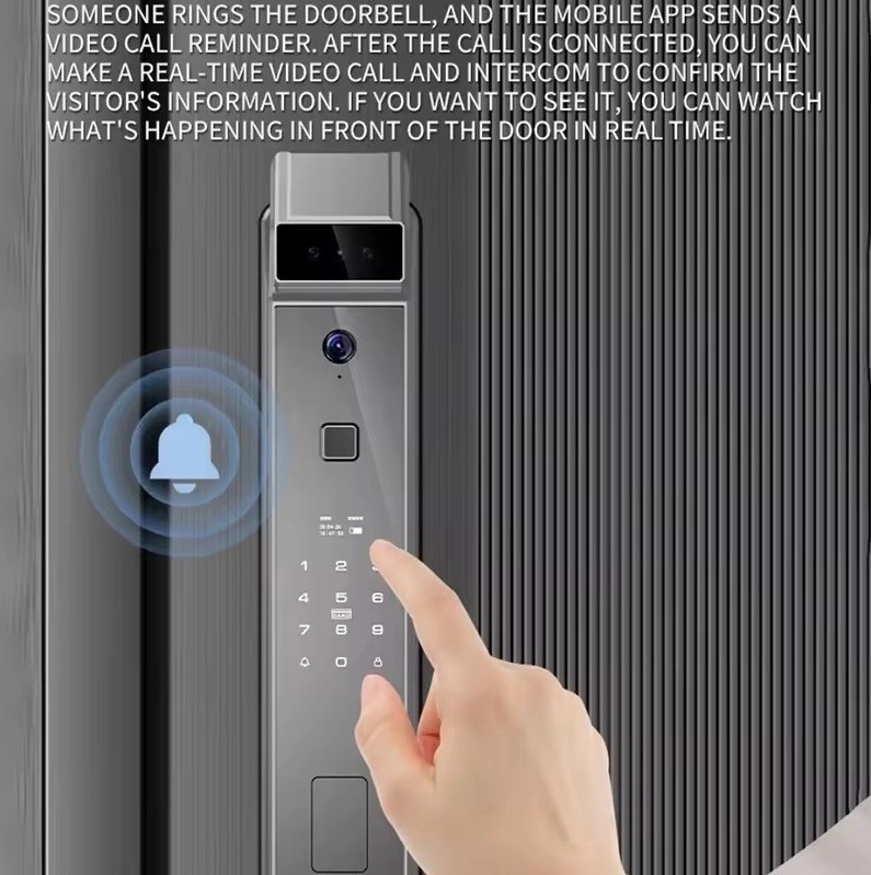 دستگیره دیجیتال هوشمند (تشخیص چهره-اثرانگشت-کارت-رمزوموبایل)TY01 - Image 19