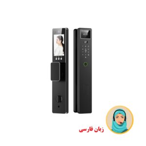 دستگیره دیجیتال زبان فارسی (تشخیص چهره -اثرانگشت-اسکن کف دست-موبایل-رمز-کارت و کلید مکانیکی )TY03