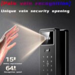 دستگیره دیجیتال زبان فارسی (تشخیص چهره -اثرانگشت-اسکن کف دست-موبایل-رمز-کارت و کلید مکانیکی )TY03 - Image 10