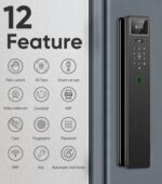 دستگیره دیجیتال زبان فارسی (تشخیص چهره -اثرانگشت-اسکن کف دست-موبایل-رمز-کارت و کلید مکانیکی )TY03 - Image 3