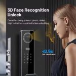 دستگیره دیجیتال زبان فارسی (تشخیص چهره -اثرانگشت-اسکن کف دست-موبایل-رمز-کارت و کلید مکانیکی )TY08 - Image 6