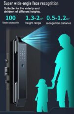 دستگیره دیجیتال تشخیص چهره -کارتی -رمزی وموبایلی FY01 - Image 13