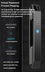 دستگیره دیجیتال تشخیص چهره -کارتی -رمزی وموبایلی FY01 - Image 16