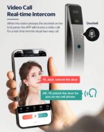 دستگیره دیجیتال تشخیص چهره -کارتی-رمزی وموبایلی FY03 - Image 11