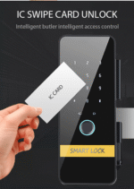 قفل شیشه سکوریت اثرانگشتی -کارتی -رمزی وموبایلی GL02 - Image 17