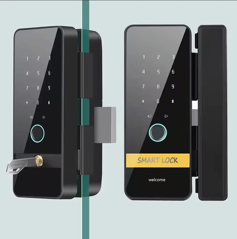 قفل شیشه سکوریت اثرانگشتی -کارتی -رمزی وموبایلی GL02 - Image 7