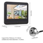 چشمی هوشمند درب بانمایشگر 4.3 اینچی وای فای داری PD10 - Image 8